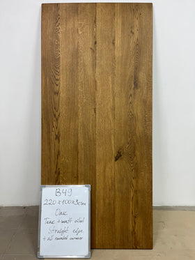 Tischplatte | Eiche | 220 x 100 x 3 cm | B49 Lagerbestand image 6