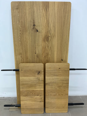 MARTA | Ausziehbarer Tisch aus Eiche | 160 - 230 x 80 x 3 cm | B60 Lagerbestand image 5