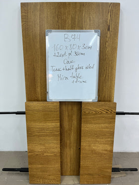 MARTA S | Ausziehbarer Tisch aus Eiche | 160 - 220 x 80 x 3 cm | B74 Lagerbestand image 7