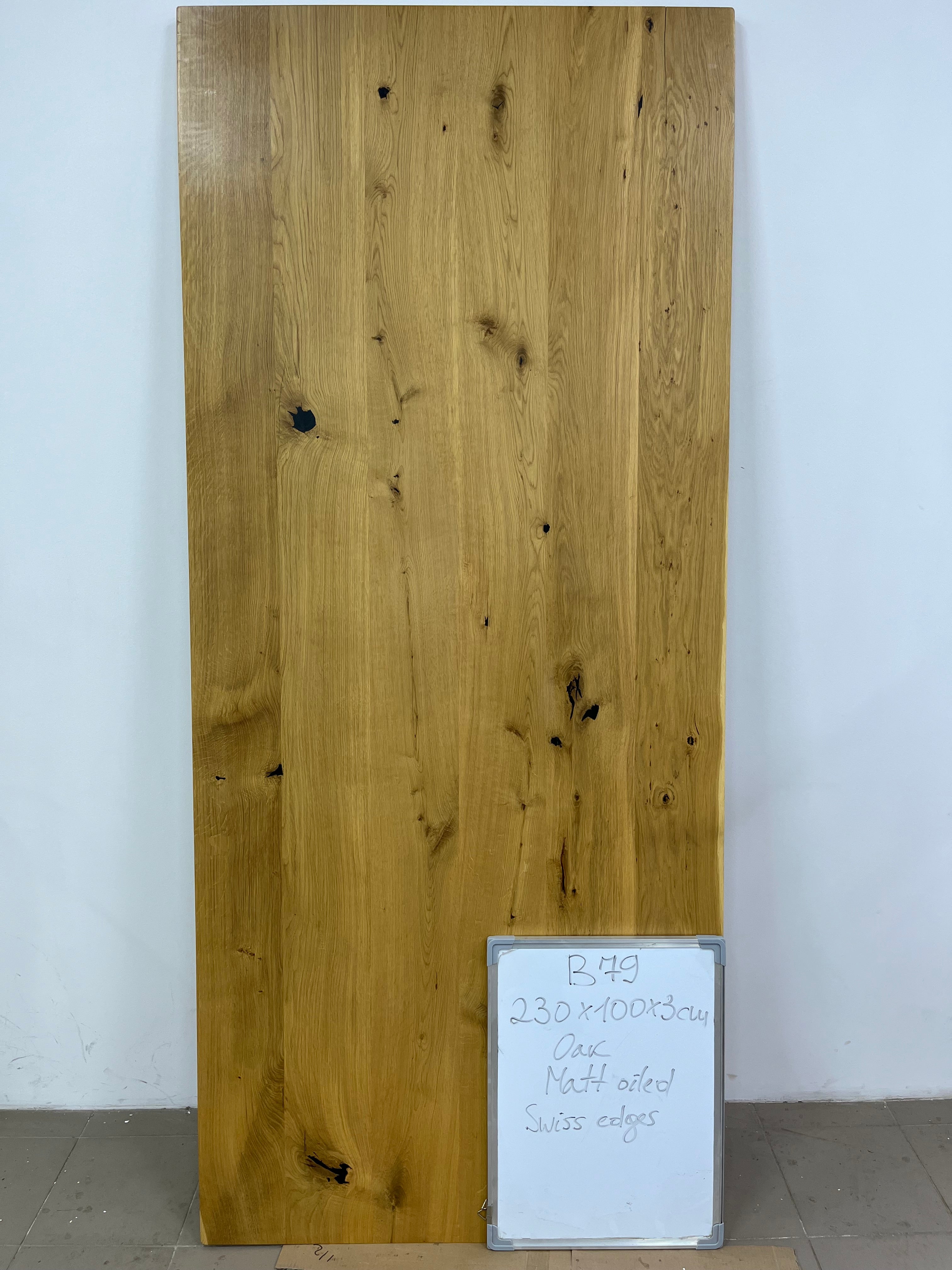 Tischplatte | Eiche | 230 x 100 x 3 cm | B79 Lagerbestand