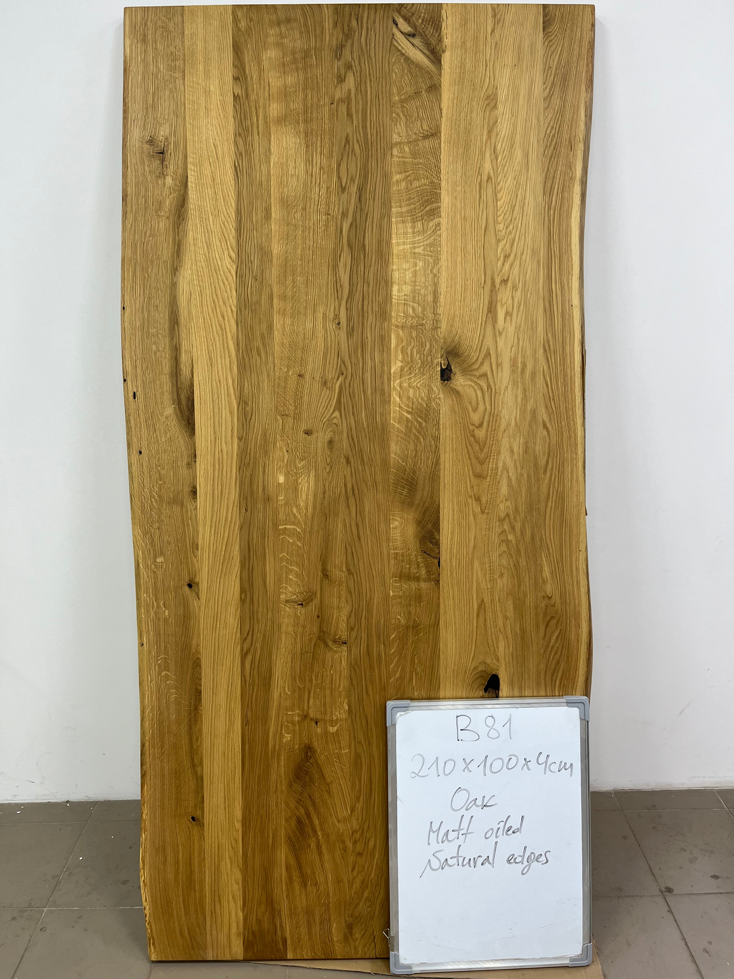 TABLE TOP | OAK | 210 x 100 x 4 cm | B81 Stock