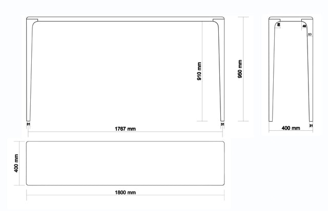LÜNA | Konsolentisch aus Eiche image 4