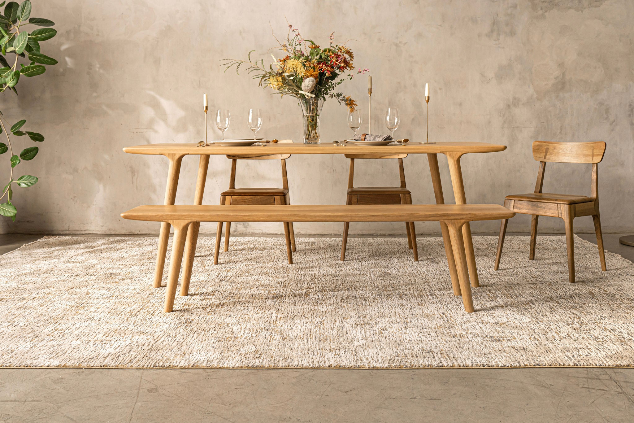 BRUNO | Bank aus geräucherter Esche