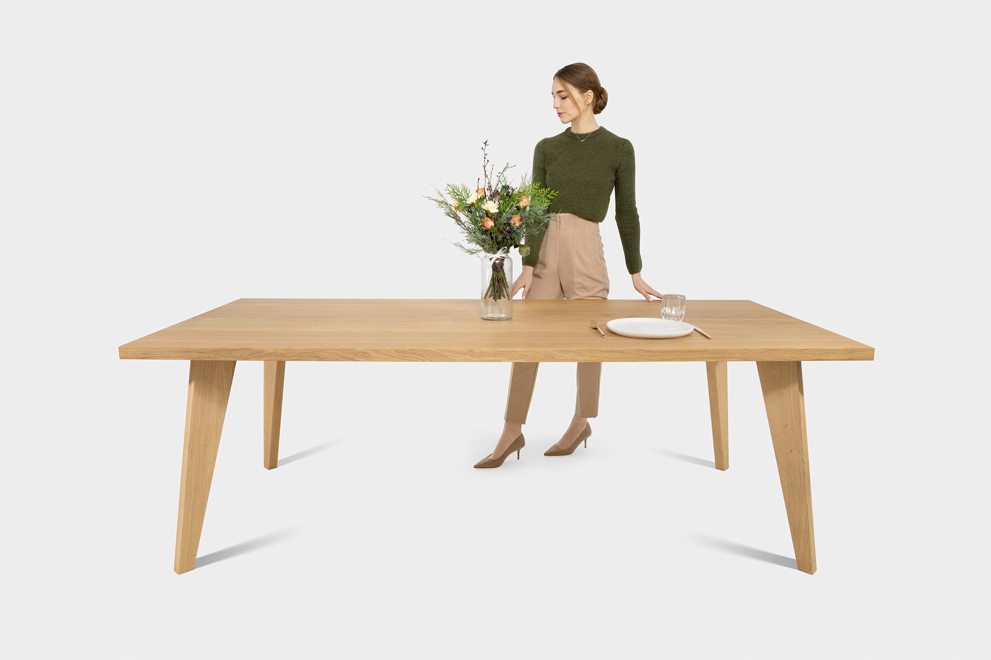 Handmade Table And Extendable Dining Table In Oak Or Walnut | AMBER Table-Hardman Design