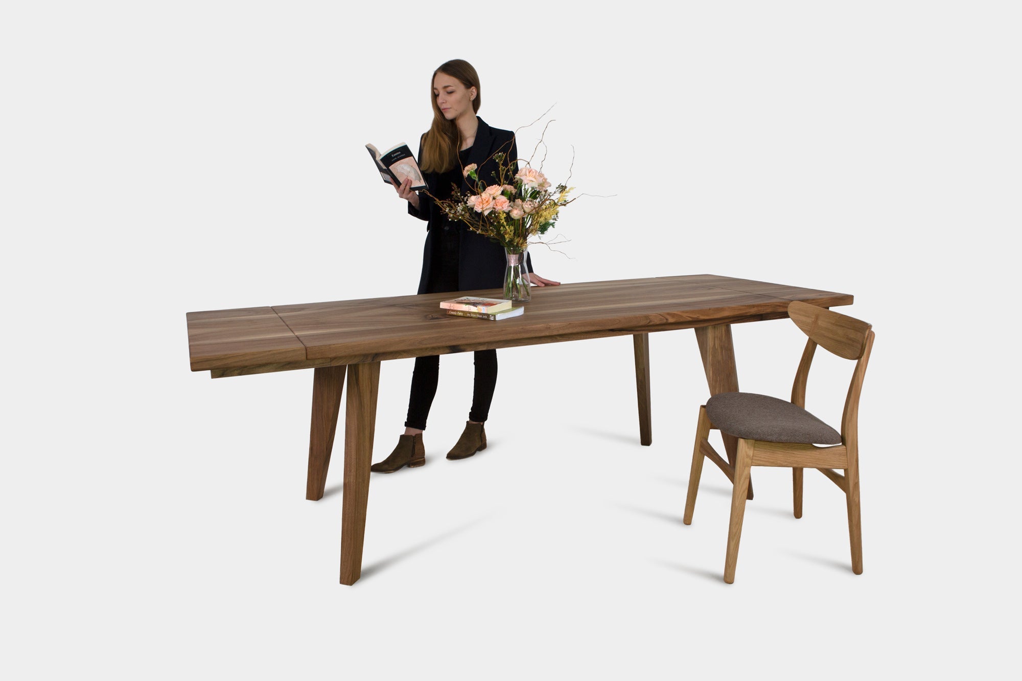 Extendable Dining Table In Oak Or Walnut | AMBER Extendable-Hardman Design