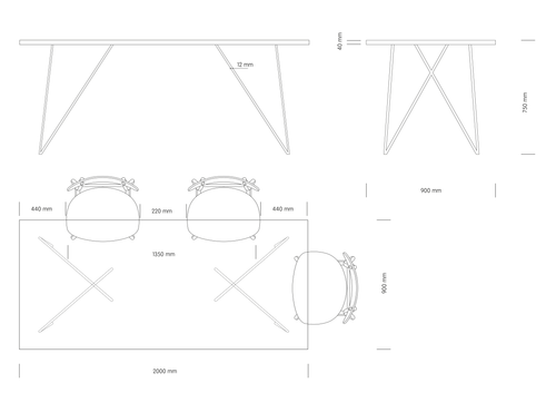 EMILIE | Walnut Dining Bench image 131